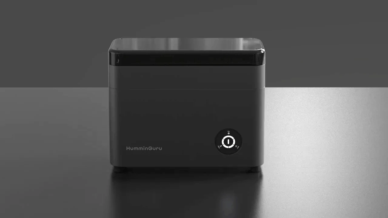 Dark gray HumminGuru Original HG01 ultrasonic vinyl record cleaner