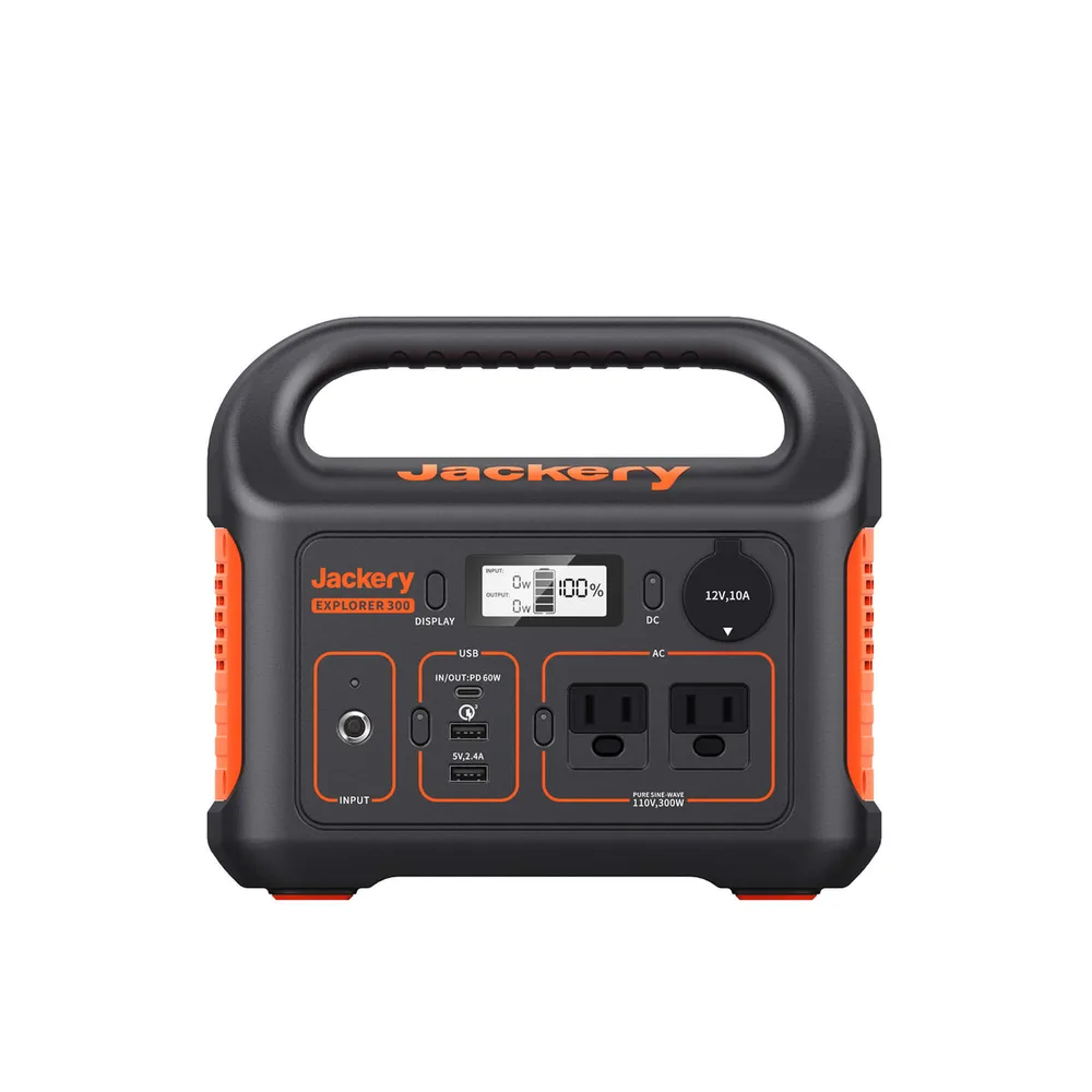 Jackery Explorer 300 portable power station, front view