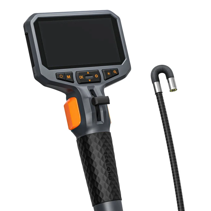 Teslong TD450S articulating borescope with 4.5-inch monitor and 8.5 mm probe