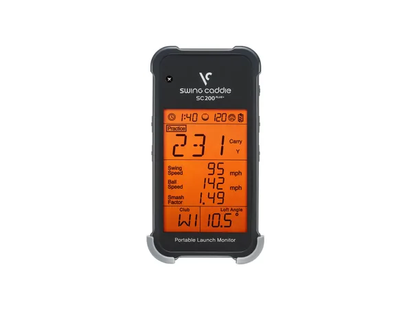 Voice Caddie Swing Caddie SC200 Plus launch monitor, front view